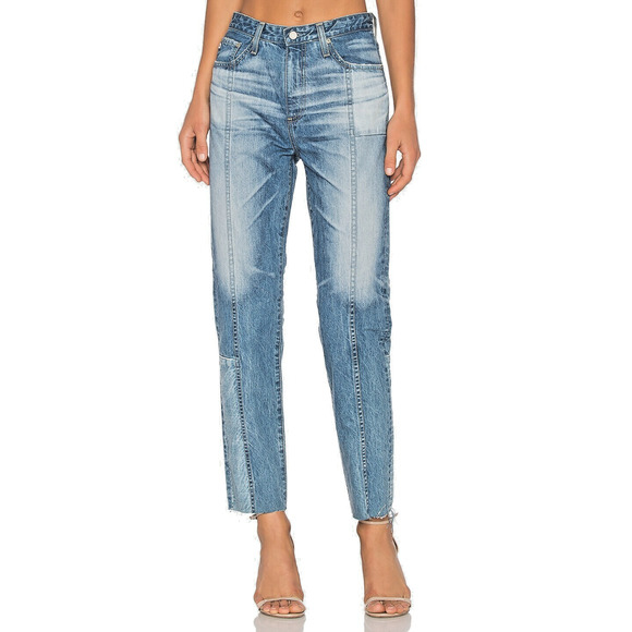 AG Adriano Goldschmied The Phoebe Vintage High Waisted Tapered Leg Jeans Size 25 - Picture 2 of 16